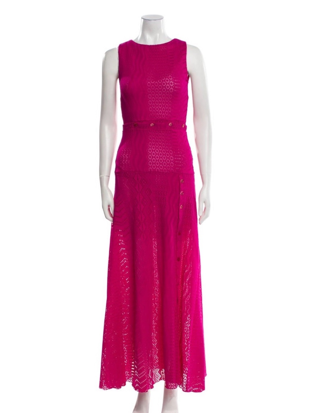 Prabal Gurung Fuchsia Pink Sleeveless Maxi Dress